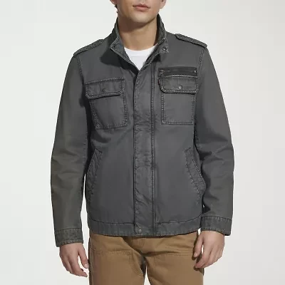 Levi's Mens Wind Resistant Interior Pockets Midweight Utility Jacket
