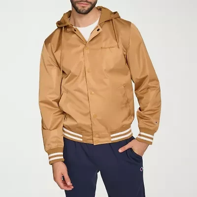 Champion Mens Hooded Midweight Bomber Jacket