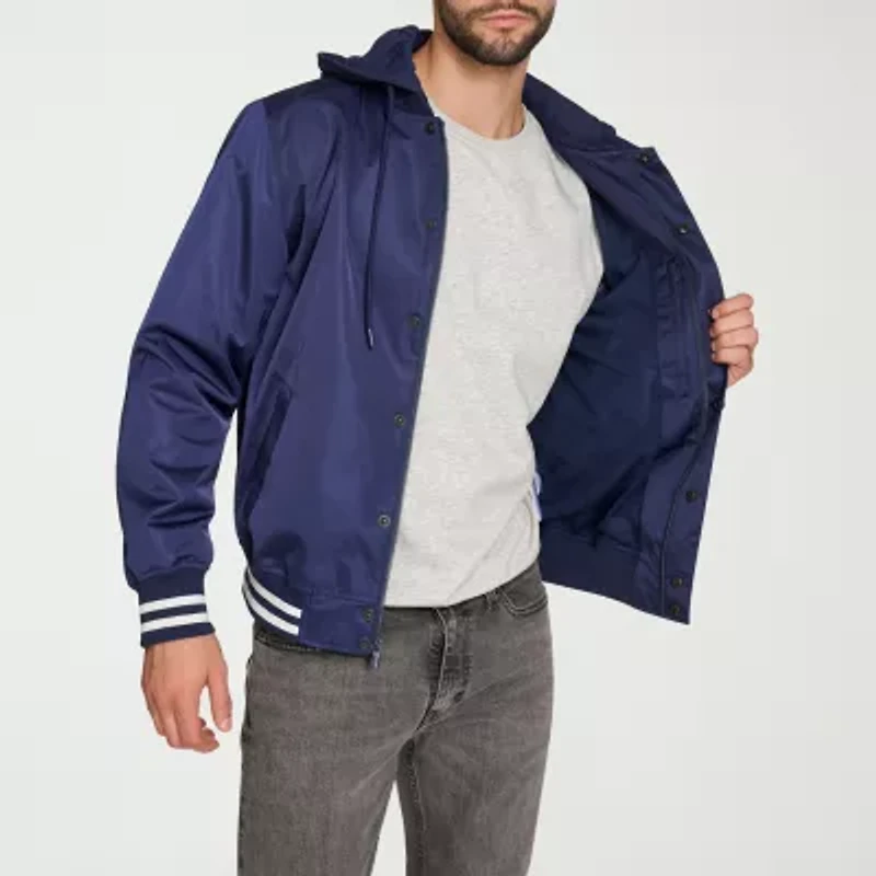 Champion Mens Hooded Midweight Bomber Jacket