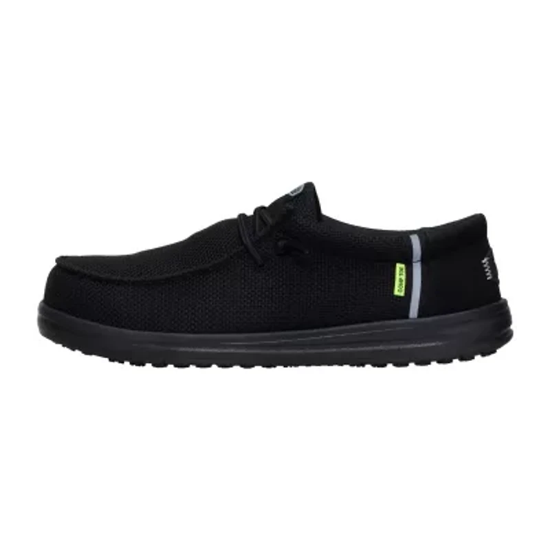 HEYDUDE Wally Work CT Mens Round Slip-On Shoe