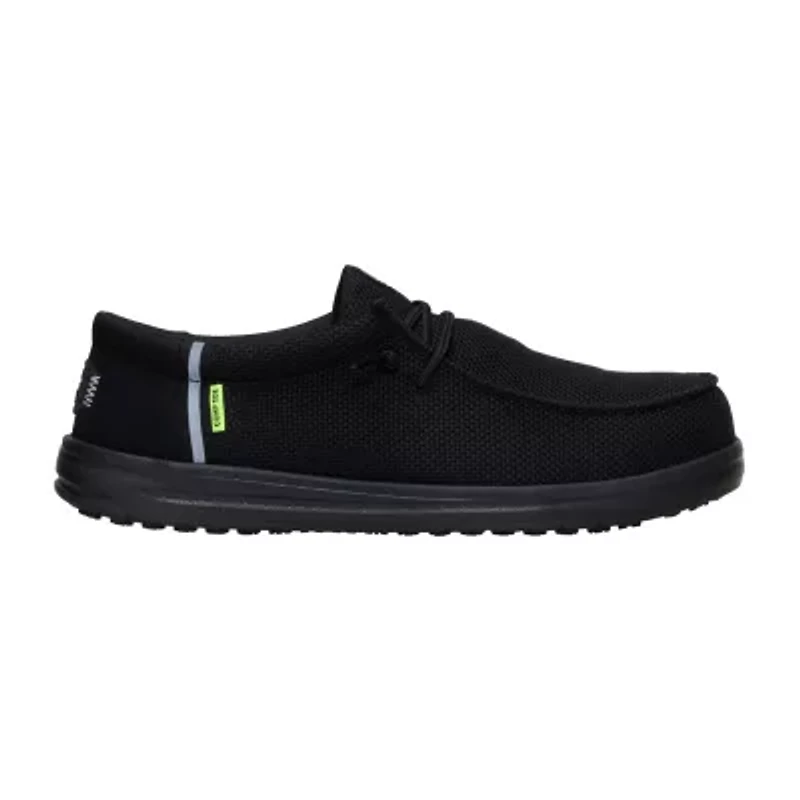 HEYDUDE Wally Work CT Mens Round Slip-On Shoe