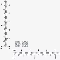 (I/Si2) 1 1/10 CT. T.W.  Lab Grown White Diamond 10K White Gold 4.6mm Round Stud Earrings
