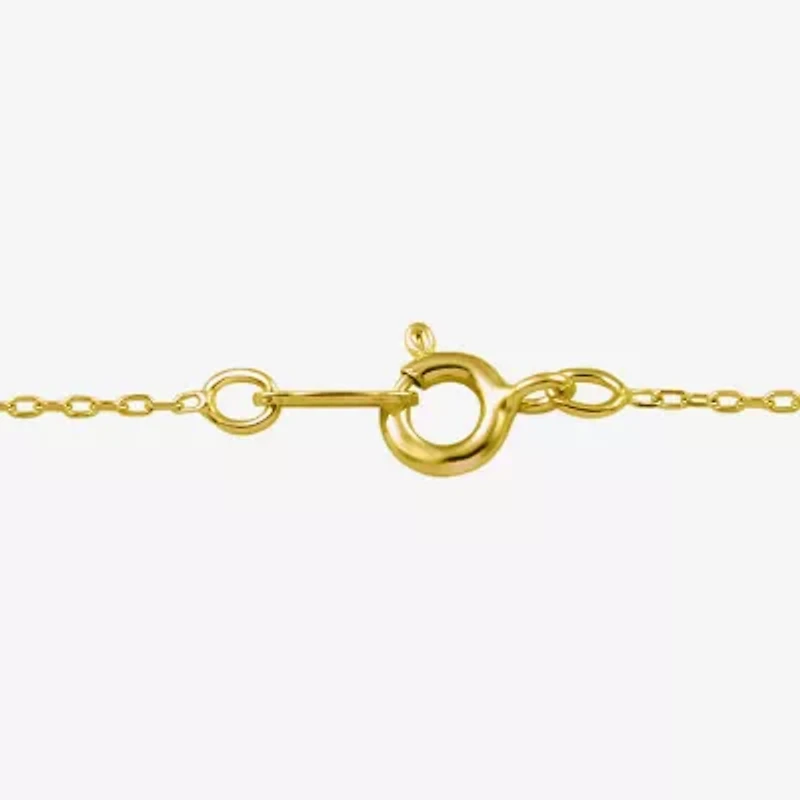 ( I/I2 ) 1/2 CT. T.W. Lab-Grown Diamond 14K Gold Over Silver Heart 18 Inch Pendant Necklace