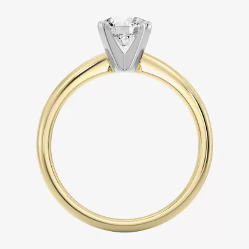 1 CT. Lab-Grown (G / SI2) Diamond Round Solitaire Engagement Ring 10K Gold