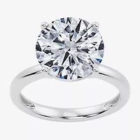 F / Vs2) Womens Ct. Lab Grown White Diamond 14K Gold Round Solitaire Engagement Ring