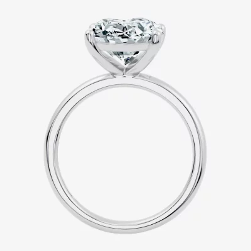 F/Vs2) Womens Ct. Lab Grown White Diamond 14K Gold Oval Solitaire Engagement Ring