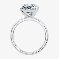 F/Vs2) Womens Ct. Lab Grown White Diamond 14K Gold Oval Solitaire Engagement Ring