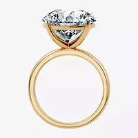 (F / Vs2) Womens 10 Ct. Lab Grown White Diamond 14K Gold Round Solitaire Engagement Ring