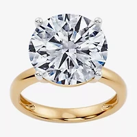 (F / Vs2) Womens 10 Ct. Lab Grown White Diamond 14K Gold Round Solitaire Engagement Ring