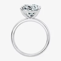 (F/Vs2) Womens 8 Ct. Lab Grown White Diamond 14K Gold Oval Solitaire Engagement Ring