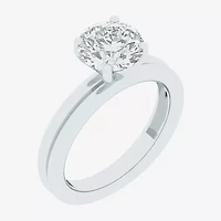 (F / Vs2) Womens 2 CT. T.W. Lab Grown White Diamond 10K Gold Round Solitaire Engagement Ring
