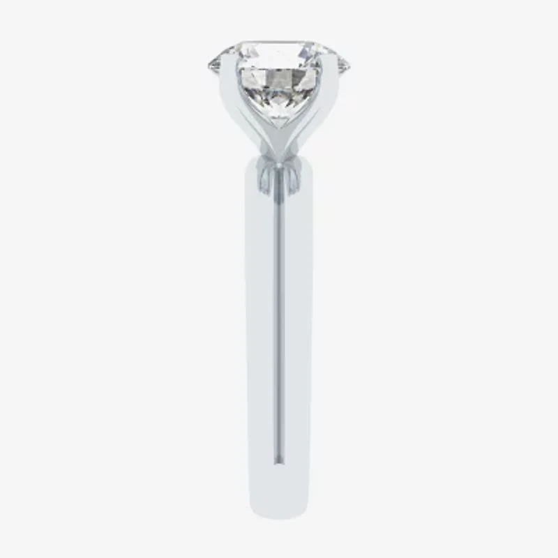 (F / Vs2) Womens 2 CT. T.W. Lab Grown White Diamond 10K Gold Round Solitaire Engagement Ring