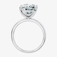 (F / Vs2) Womens 6 Ct. Lab Grown White Diamond 14K Gold Cushion Solitaire Engagement Ring