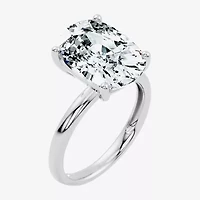 (F / Vs2) Womens 6 Ct. Lab Grown White Diamond 14K Gold Cushion Solitaire Engagement Ring