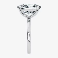 (F / Vs2) Womens 6 Ct. Lab Grown White Diamond 14K Gold Cushion Solitaire Engagement Ring