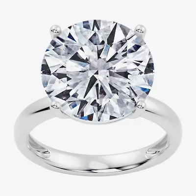 (F / Vs2) Womens 10 Ct. Lab Grown White Diamond 14K Gold Round Solitaire Engagement Ring