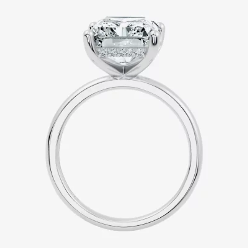 Signature By Modern Bride (F/Vs2) Womens 7 Ct.T.W. Lab Grown White Diamond 14K Gold Rectangular Engagement Ring