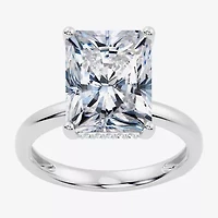 Signature By Modern Bride (F/Vs2) Womens 7 Ct.T.W. Lab Grown White Diamond 14K Gold Rectangular Engagement Ring