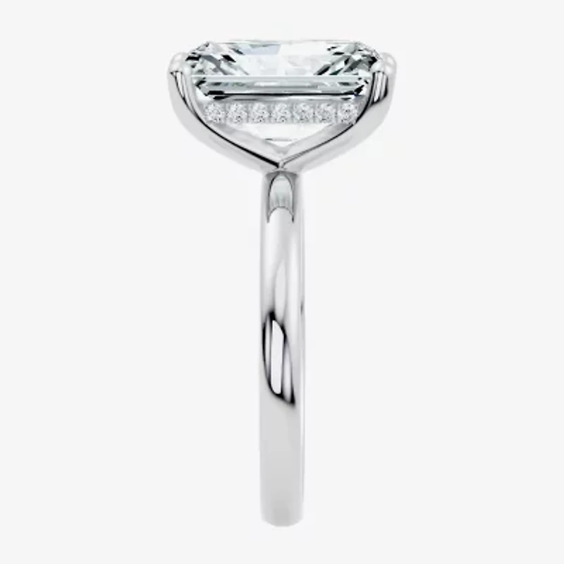 Signature By Modern Bride (F/Vs2) Womens 7 Ct.T.W. Lab Grown White Diamond 14K Gold Rectangular Engagement Ring