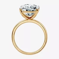 (F / Vs2) Womens 8 Ct. Lab Grown White Diamond 14K Gold Cushion Engagement Ring