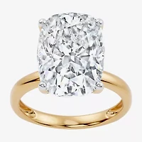 (F / Vs2) Womens 8 Ct. Lab Grown White Diamond 14K Gold Cushion Engagement Ring