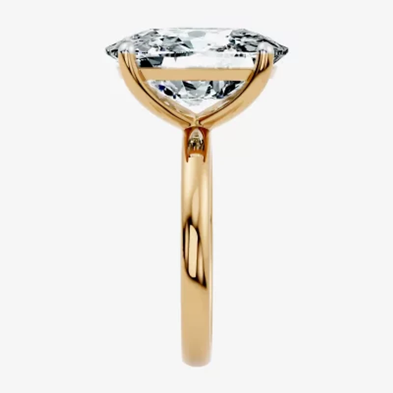 (F / Vs2) Womens 8 Ct. Lab Grown White Diamond 14K Gold Cushion Engagement Ring