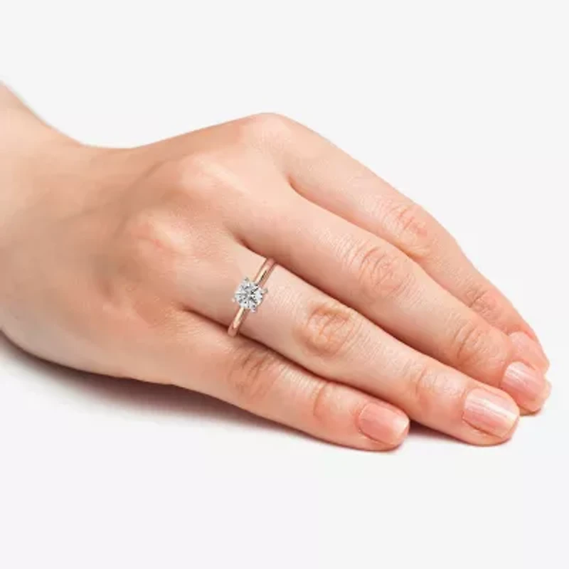 1 CT. Lab-Grown (G / SI2) Diamond Round Solitaire Engagement Ring 10K Gold