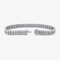 F / Si2) Womens / Ct. T.W. Lab Grown White Diamond Sterling Silver /2 Inch Tennis Bracelet