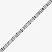 F / Si2) Womens / Ct. T.W. Lab Grown White Diamond Sterling Silver /2 Inch Tennis Bracelet