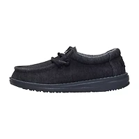 HEYDUDE Wally Stretch Jersey Youth Boys Round Closed Toe Slip-On Shoe