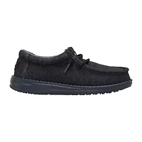 HEYDUDE Wally Stretch Jersey Youth Boys Round Closed Toe Slip-On Shoe