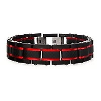 Mens Stainless Steel 8 1/4 Inch Link Bracelet