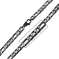 Mens Stainless Steel Inch Figaro Chain Necklace