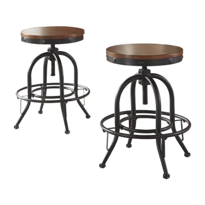 Signature Design by Ashley® Valebeck Counter Height Bar Stool-Set of 2