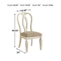 Signature Design by Ashley Realyn Ribbon Back Dining Chair - Set of 2
