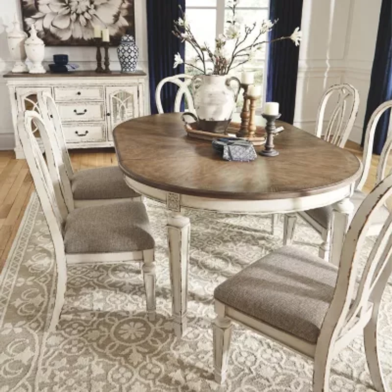 Signature Design by Ashley Realyn Oval Extension Dining Table