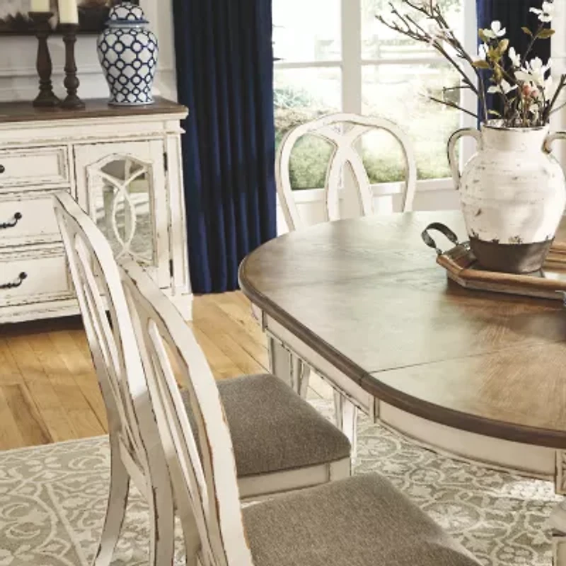 Signature Design by Ashley Realyn Oval Extension Dining Table