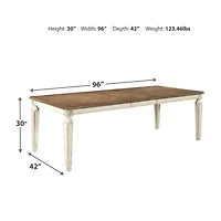 Signature Design by Ashley Realyn Rectangular Extension Dining Table