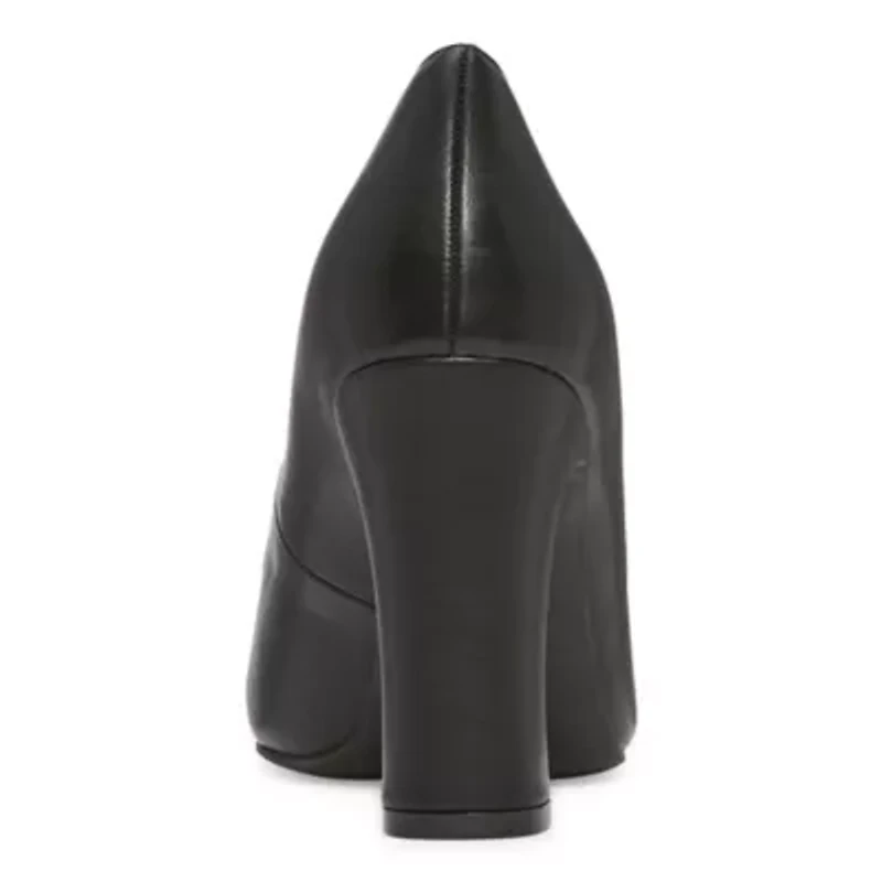 Worthington Zool Womens Pointed Closed Toe Block Heel Pumps