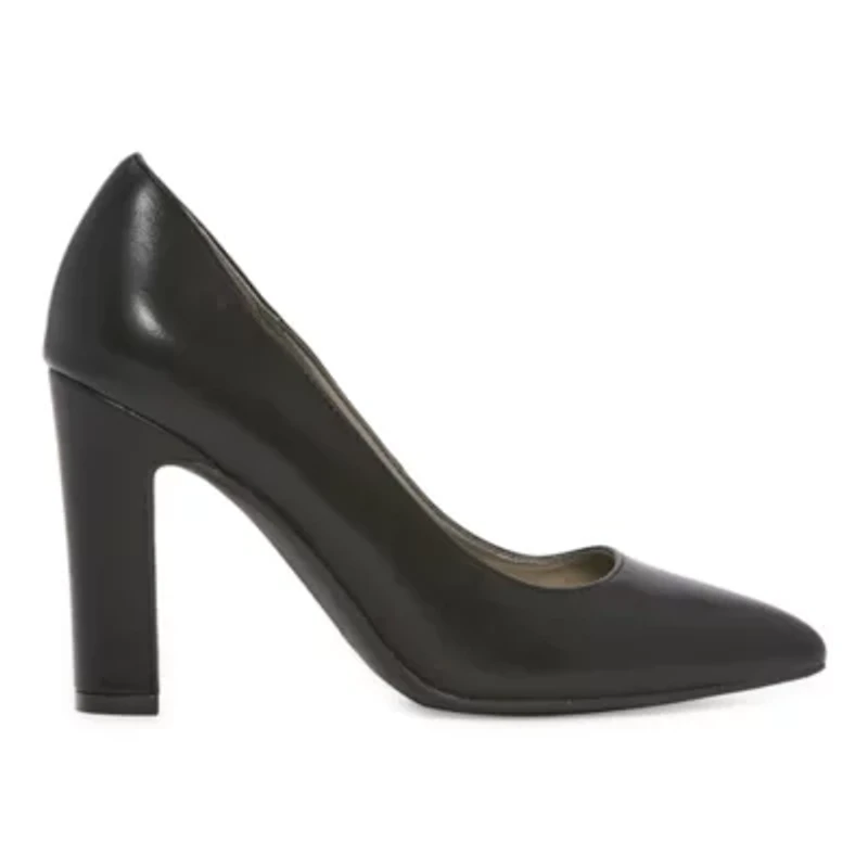 Worthington Zool Womens Pointed Closed Toe Block Heel Pumps