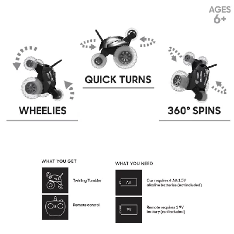 Sharper Image Remote Control Monster Spinning Remote Control Car