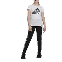 adidas Big Kid Girls Round Neck Short Sleeve Regular Fit Graphic T-Shirt