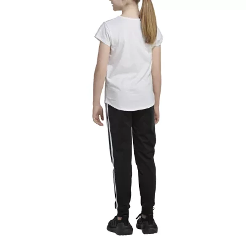 adidas Big Kid Girls Round Neck Short Sleeve Regular Fit Graphic T-Shirt