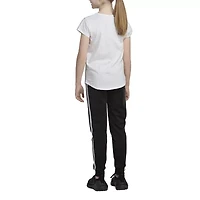 adidas Big Kid Girls Round Neck Short Sleeve Regular Fit Graphic T-Shirt
