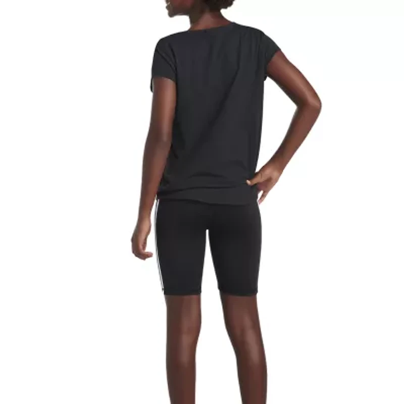 adidas Big Kid Girls Mid Rise Bike Short