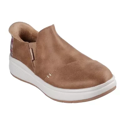 Skechers Bobs Skipper Wave Stay Snug Womens Round Closed Toe Slip-On Shoe