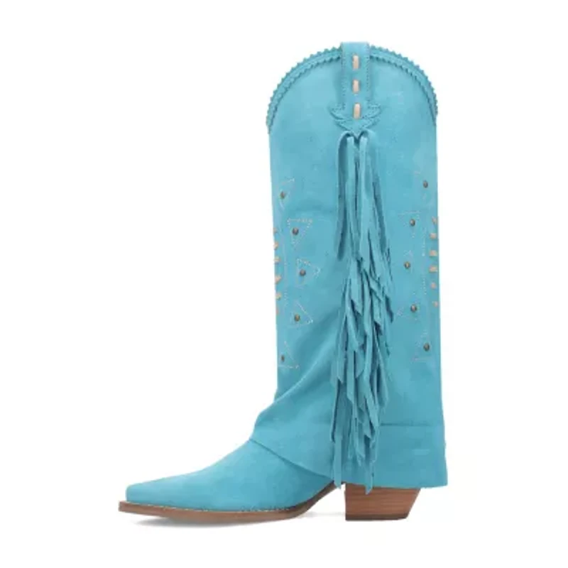 Dingo Womens Spirit Trail Stacked Heel Cowboy Boots