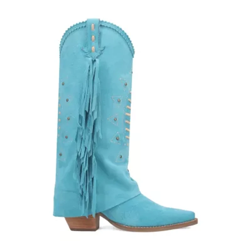 Dingo Womens Spirit Trail Stacked Heel Cowboy Boots