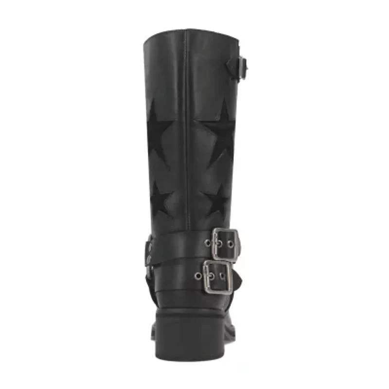 Dingo Womens Blacklist Stacked Heel Cowboy Boots
