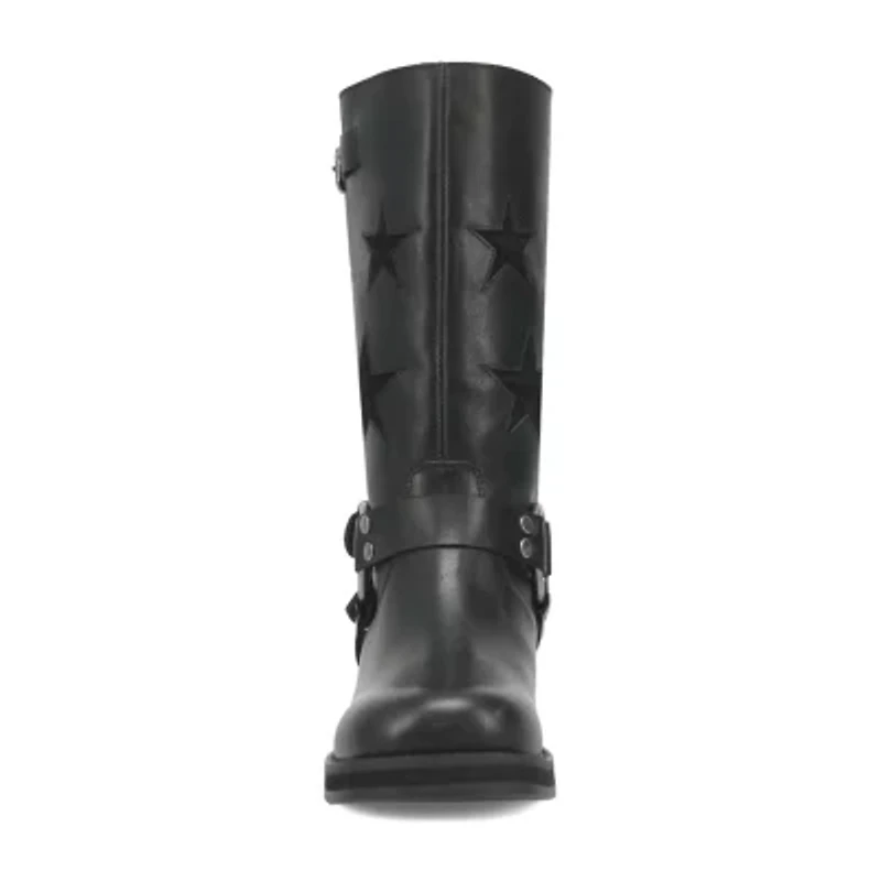 Dingo Womens Blacklist Stacked Heel Cowboy Boots